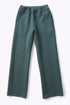 Straight leg pants with elastic on the back